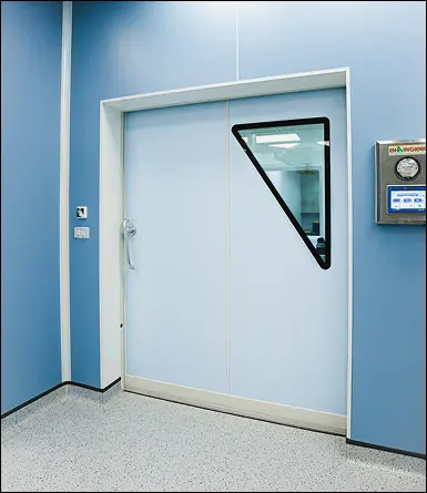 ประตูห้องผ่าตัดบานไสลด์ Hermetic Auto door ประตูอัตโนมัติห้องผ่าตัด