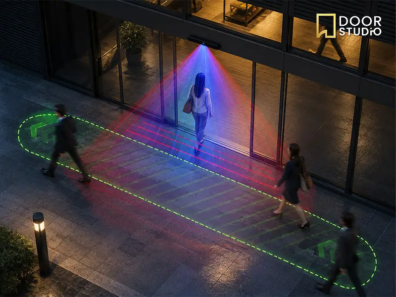 เซ็นเซอร์ประตูอัตโนมัติ ระบบกรองการสัญจรแนวขวาง ป้องกันประตูเปิดเอง | Automatic door sensor with cross traffic filtering to prevent false openings